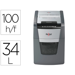 Trituradora de Papel Rexel Optimum AutoFeed 100X Precio: 323.89000006. SKU: S7808714