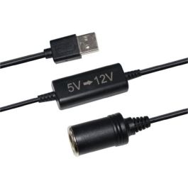 Convertidor de toma de mechero USB 5V a 12V - HTC EQUIPMENT - 12W y cable de 120cm Precio: 24.99000053. SKU: B1GMLS9Q7M