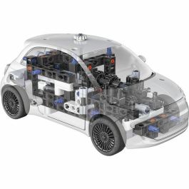 Clementoni - Set de construcción eléctrico Fiat 500 - Aplicación disponible - Made in Italy