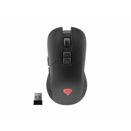 GENESIS Ratón de Juego Inalámbrico RF, 3600 DPI, ergonómico, 7 botones, Negro/Rojo