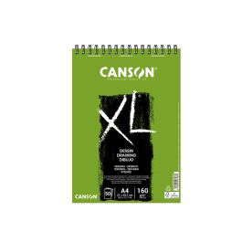 Bloc Dibujo Canson XL Dessin Din A4 Liso Microperforado Espiral 21x29,7 cm 50 Hojas 160 gr-M2