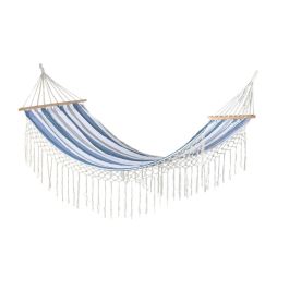 Hamaca DKD Home Decor Rayas Azul Blanco (200 x 100 x 5 cm) Precio: 38.50000022. SKU: S3042447