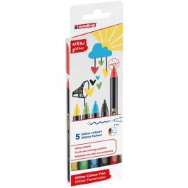 Edding Rotulador de Fibra 1200 Glitter Básico, Punta Redonda 3mm, Tinta a Base de Agua, Pack 5 Unidades, Colores Surtidos Precio: 6.50000021. SKU: B19D2ASRZK