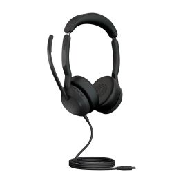 Jabra Evolve2 50 USB-C UC Stereo Auriculares Inalámbrico y Alámbrico para Oficina/Centro de Llamadas