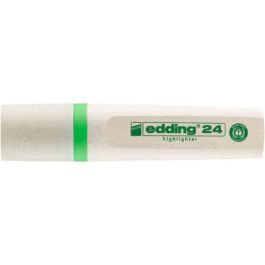Edding 24-011 Marcador Fluorescente Ecoline 24 Color Verde Claro Punta Cincel 5mm Recargable