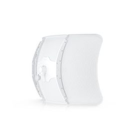 Ubiquiti 5 GHz LTU client that establishes extremely long-distance wireless links with an LTU Rocket serving as its base station Ubiquiti 5 GHz LTU client that establishes extremely long-distance wireless links with an LTU Rocket serving as its base station