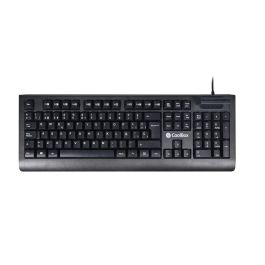 CoolBox COO-TEC04DNI Teclado USB QWERTY Español Completo de Membrana para Oficina Negro
