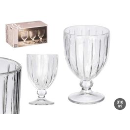 Copa Vino Rayas 310Ml Transparente Vivalto 8x13x8cm (Set de 24) Precio: 51.58956. SKU: B1FKW9RN9B