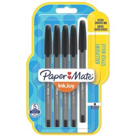 Paper Mate Bolígrafo InkJoy 100 Cap, 1.0mm, Negro, Blíster de 5 Unidades Precio: 11.58999952. SKU: B1K6Z3DVQS