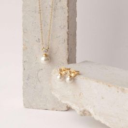 Pendientes Mujer Majorica 15305.01.1.E00.000.1 Blanco Dorado