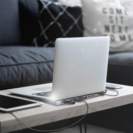 LogiLink UA0373 USB-C 11-in-1 PD 100W Docking Station Plata