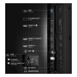 Hisense 85E77Q PRO Smart TV 85" 4K Ultra HD QLED, 144 Hz, VIDAA, FreeSync Premium, HDMI 2.1, Dolby Atmos, WiFi, Negro