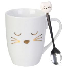 The Concept Factory Mug 300 Ml Con Cuchara Gato Colección Mon Chat Mon Ch Precio: 5.59000035. SKU: B14CHP3PCE