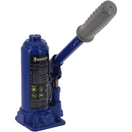 Michelin Botella Jack 3T Ultraplano - Gato Hidráulico de Elevación 195-385mm para Vehículos, Confort de Agarre y Suela de Goma