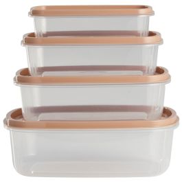 Day Juego Herméticos Rectangular 220ml, 400ml, 600ml y 1L Aptos Congelador Microondas Lavavajillas Libres BPA