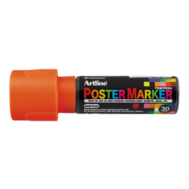 Artline Rotulador Poster Marker EPP-30 Punta Rectangular 30 mm Naranja Fluor