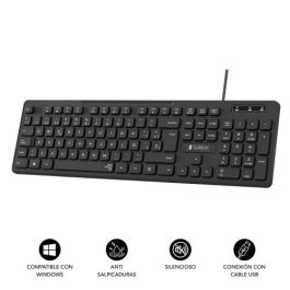 Teclado numérico Subblim SUBKBC-0SSK50 Negro Qwerty Español QWERTY