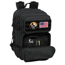 Safta Mochila para Portátil 15,6'' Militar Negro Colección Basics 300x230x480 mm