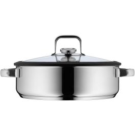 WMF 1743016040 Vaporera Vitalis con Tapa de Cristal 28cm, 5L, Acero Inoxidable, para Inducción y Gas