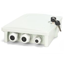 Digitus FTTH Box OS2 12 Fibras LC/APC - Carcasa de Conexión para Montaje, Blanco