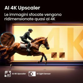 Hisense 43A6Q Televisor Smart TV 43" 4K Ultra HD VIDAA Alexa, Dolby Vision, Modo Juego Plus, Wi-Fi Negro