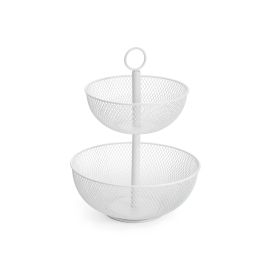 Cesta de metal frutero doble 31x31x41 cm - Confortime (4 Unidades) Cesta de metal frutero doble 31x31x41 cm - Confortime (4 Unidades)