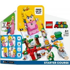 LEGO 71403 Super Mario Aventuras con Peach Starter Set - Figura Interactiva, Toad y Lemmy - Juguete de Construcción 6+ Años