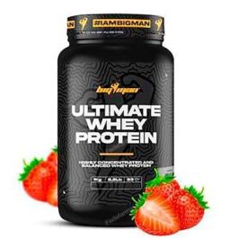 BIGMAN Ultimate Whey Proteína Fresa 1 Kg, Concentrado de Suero de Leche, Ideal para Deportistas Precio: 35.4999997. SKU: B1GV2MCB3F