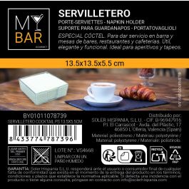 My Bar Servilletero Cocktail Inde PS 13.5 x 13.5 x 5.5 cm (24 Unidades)