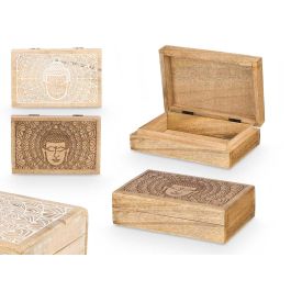 Caja Rectangular Budda Madera 21x14x6 cm - Giftdecor Colores Surtidos (6 Unidades) Precio: 32.79000054. SKU: B16SCQ2BW7