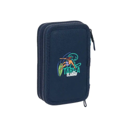 Estuche Escolar con Accesorios El Niño Kook Azul marino 12,5 x 19,5 x 4 cm 29 Piezas