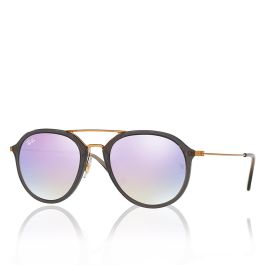Rayban RB4253 62377X Gafas de Sol para Mujer, Montura Gris Bronce-Cobre, Cristales Lila Gradient Flash, Calibre 50 mm