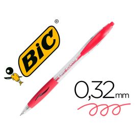 Boligrafo Bic Atlantis Rojo Retractil Tinta Aceite Punta De 1 mm 12 unidades Precio: 14.49999991. SKU: B17MERMGYS