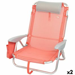 Silla Plegable con Reposacabezas Aktive Flamingo Coral 51 x 76 x 45 cm (2 Unidades) Precio: 75.79000044. SKU: B1EV2VVWDN