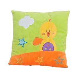 Creaciones Llopis Cojín Decorativo Infantil Pato de Poliéster 30x30 cm - Ideal para Habitación de Niños o Bebés, Edad Recomendada +3 años