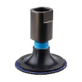 Wolfcraft Juego de lijar para amoladora angular 4 piezas 5607000 - Plato de lijar ø50mm, discos abrasivos grano 40, 80, 120, rosca M14
