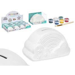 Pincello Hucha para Pintar Arcoiris, 6 Colores Incluye Pincel, 13x8x8 cm (24 Unidades) Precio: 57.49999981. SKU: B1FJACRAK4