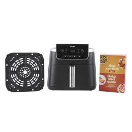 Ninja AF140EU Freidora de Aire 4 en 1 con 4.7L de Capacidad, Asar, Recalentar y Deshidratar. Potencia 2000W.