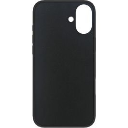 eSTUFF Funda INFINITE RIGA para iPhone 16 - Silicona Negra - 93% Material Reciclado
