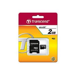 Transcend TS2GUSD Tarjeta MicroSD de 2GB con Velocidades de Lectura/Escritura de 20/13 MB/s