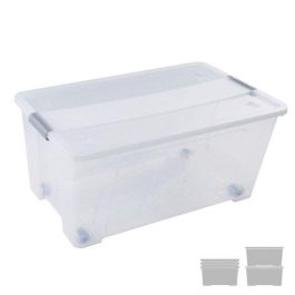 Caja Almacenamiento A.2000 Con Tapa Y Ruedas 61 Litros De Pp Apilable Cristal Transparente Precio: 26.49999946. SKU: B1EWXKPZ7F