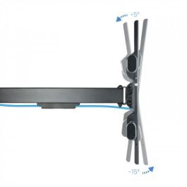 Tooq Soporte de Pared Orientable/Inclinable LP4380XL-B para TV de 43-80" hasta 50kg con Extensión y Gestión de Cables