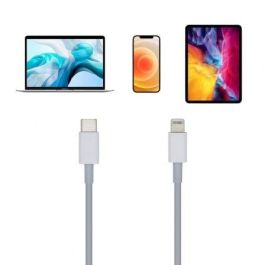 Aisens Cable USB Type C a Lightning 2A, 20 cm Carga Rápida Blanco