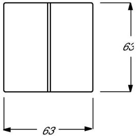 BUSCH-JAEGER 1785 JA-84 Tapa para interruptor/pulsador future linear studioweiß Blanco