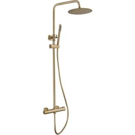 Columna de ducha con grifo termostático - EDOUARD ROUSSEAU - DODDY - Latón cepillado Precio: 316.50000008. SKU: B14FYS2VN6