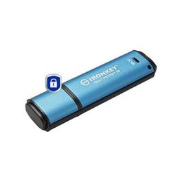 Kingston IronKey Vault Privacy 50 Stick USB 16GB Cifrado AES-256, FIPS 197, USB 3.2, Negro/Azul