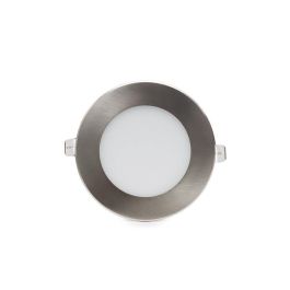 Placa LED Circular 9W 900Lm Níquel Satinado 230V AC Blanco Frío [HO-PLCIR9WHPNS-9W-CW]