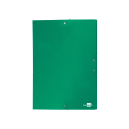 Liderpapel Carpeta proyectos folio lomo 30mm cartón forrado verde 250 x 350 mm