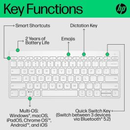 HP 350 Compact Multi-Device Bluetooth Keyboard HP 350 Compact Multi-Device Bluetooth Keyboard