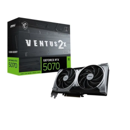 MSI GeForce RTX 5070 12G VENTUS 2X OC NVIDIA Tarjeta Gráfica 12 GB GDDR7 PCI Express 5.0 Precio: 624.79000012. SKU: B185PARGQX